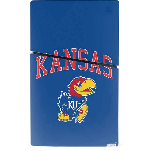 University of Kansas Collegiate Text PS5 Slim Digital Edition Console Skin