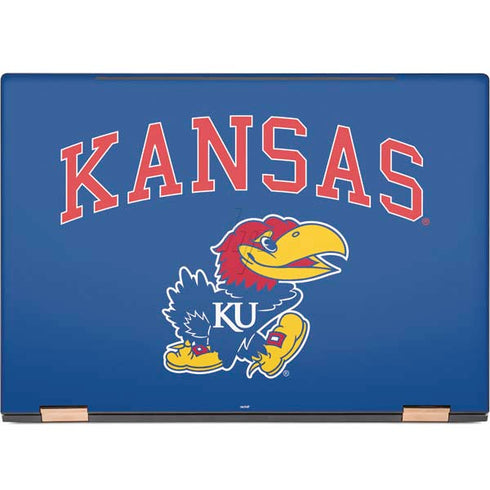 University of Kansas Collegiate Text HP Spectre Skin