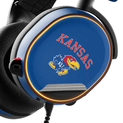 University of Kansas Collegiate Text SteelSeries Arctis 3 Skin