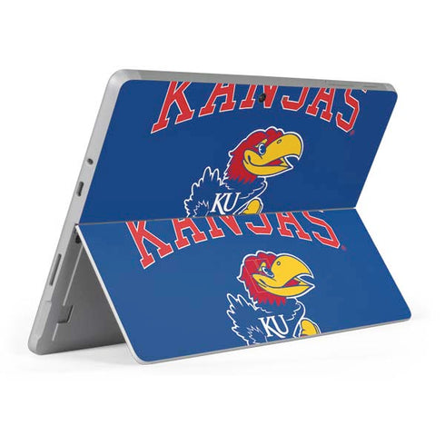 University of Kansas Collegiate Text Surface Go Skin