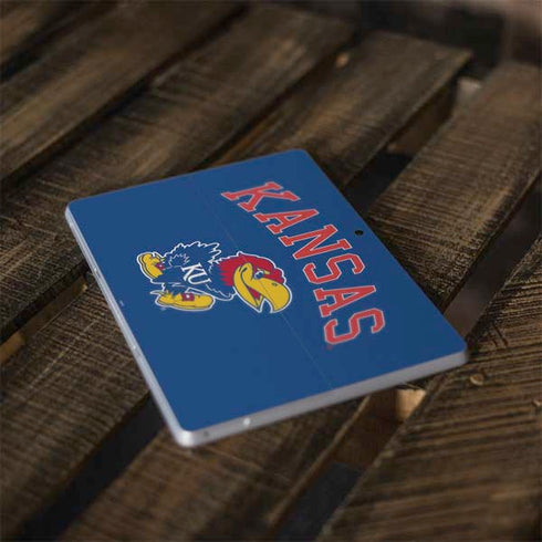 University of Kansas Collegiate Text Surface Go Skin