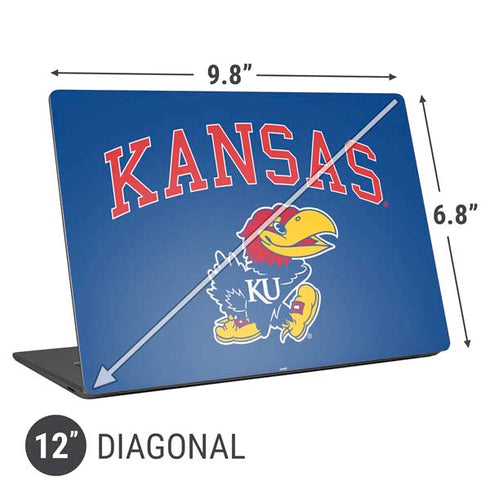 University of Kansas Collegiate Text Universal Laptop 12in (9.8 x 6.8in) Skin