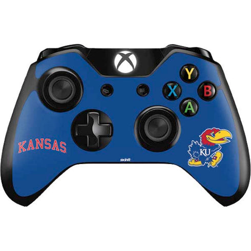 University of Kansas Collegiate Text Xbox One Controller Skin