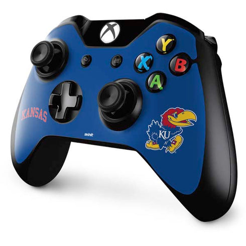 University of Kansas Collegiate Text Xbox One Controller Skin