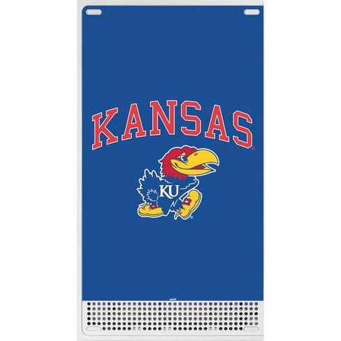 University of Kansas Collegiate Text Xbox Series S Console Skin