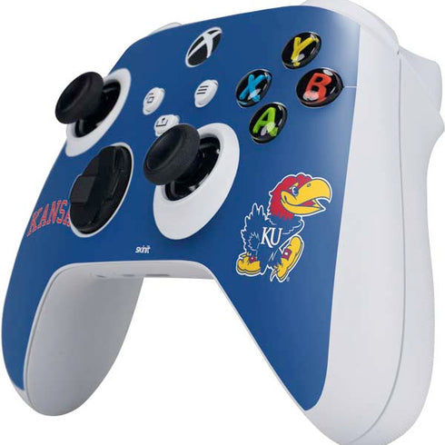 University of Kansas Collegiate Text Xbox Series S Controller Skin