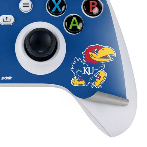University of Kansas Collegiate Text Xbox Series S Controller Skin