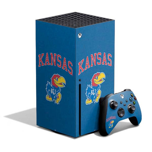 University of Kansas Collegiate Text Xbox Series X Bundle Skin