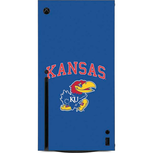 University of Kansas Collegiate Text Xbox Series X Console Skin