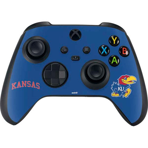 University of Kansas Collegiate Text Xbox Series X Controller Skin