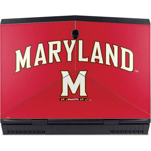 University of Maryland Collegiate Text Red Dell Alienware Skin