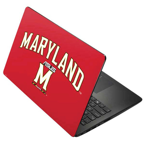 University of Maryland Collegiate Text Red Asus X502CA 15.6 Skin