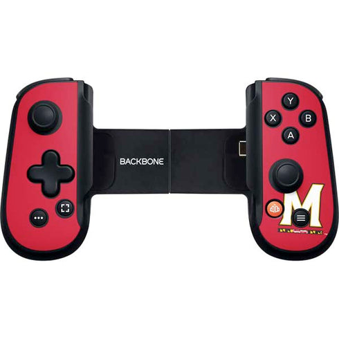 University of Maryland Collegiate Text Red Backbone One for iPhone Game Controller Skin