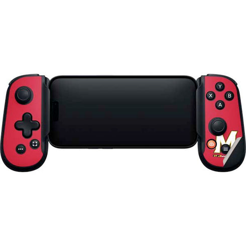 University of Maryland Collegiate Text Red Backbone One for iPhone Game Controller Skin