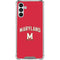 University of Maryland Collegiate Text Red Galaxy A13 5G Clear Case