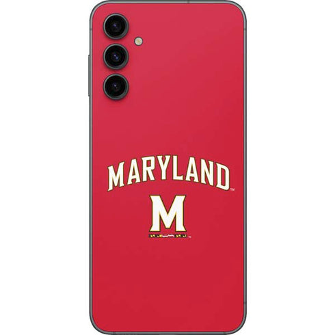 University of Maryland Collegiate Text Red Galaxy A14 5G Skin