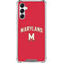 University of Maryland Collegiate Text Red Galaxy A15 5G Clear Case