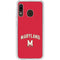 University of Maryland Collegiate Text Red Galaxy A20 Clear Case