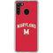 University of Maryland Collegiate Text Red Galaxy A21 Clear Case