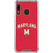 University of Maryland Collegiate Text Red Galaxy A30 Clear Case