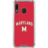 University of Maryland Collegiate Text Red Galaxy A30 Clear Case