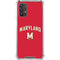 University of Maryland Collegiate Text Red Galaxy A32 5G Clear Case