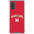 University of Maryland Collegiate Text Red Galaxy A32 5G Clear Case
