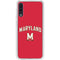 University of Maryland Collegiate Text Red Galaxy A50 Clear Case