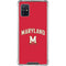 University of Maryland Collegiate Text Red Galaxy A51 5G Clear Case