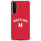 University of Maryland Collegiate Text Red Galaxy A54 5G Clear Case