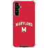 University of Maryland Collegiate Text Red Galaxy A54 5G Clear Case