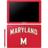 University of Maryland Collegiate Text Red Galaxy Book 12in Skin