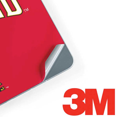 University of Maryland Collegiate Text Red Galaxy Book 12in Skin