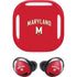 University of Maryland Collegiate Text Red Galaxy Buds Pro Skin