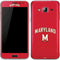 University of Maryland Collegiate Text Red Galaxy J3 Skin