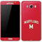 University of Maryland Collegiate Text Red Galaxy J7 Skin