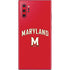University of Maryland Collegiate Text Red Galaxy Note 10 Plus Skin