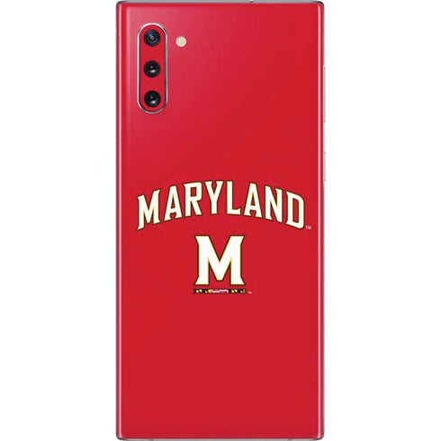 University of Maryland Collegiate Text Red Galaxy Note 10 Skin