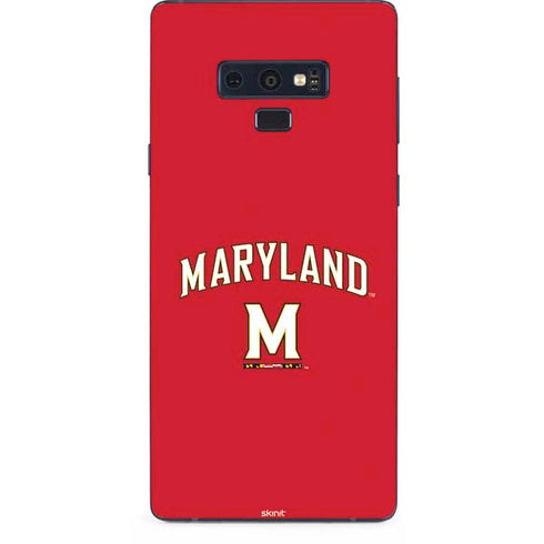 University of Maryland Collegiate Text Red Galaxy Note 9 Skin