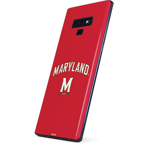 University of Maryland Collegiate Text Red Galaxy Note 9 Skin