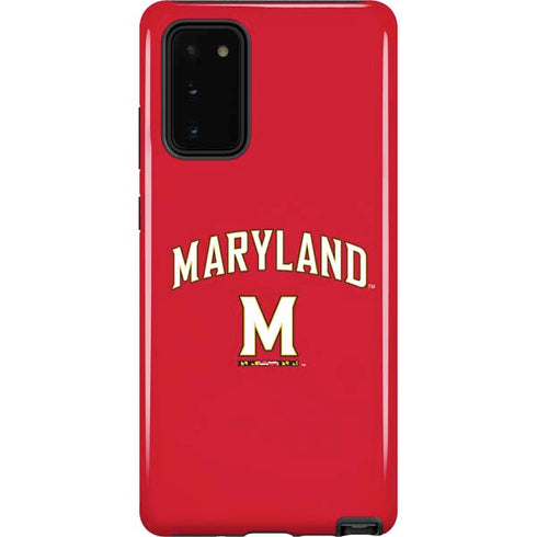 University of Maryland Collegiate Text Red Galaxy Note20 5G Pro Case