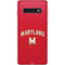 University of Maryland Collegiate Text Red Galaxy S10 Skin