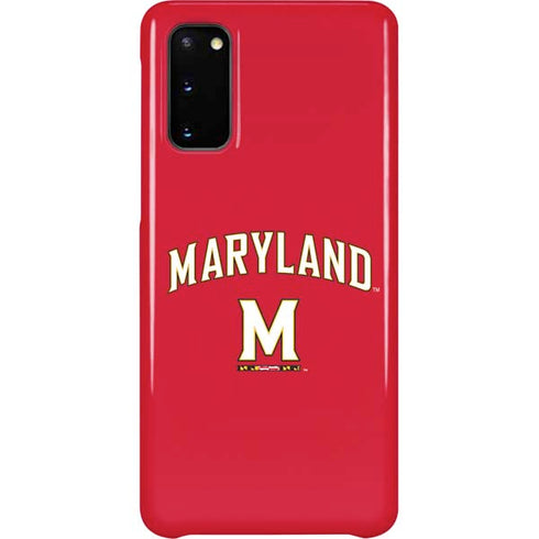 University of Maryland Collegiate Text Red Galaxy S20 Lite Case