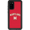 University of Maryland Collegiate Text Red Galaxy S20 Waterproof Case