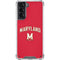 University of Maryland Collegiate Text Red Galaxy S21 5G Clear Case