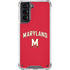 University of Maryland Collegiate Text Red Galaxy S21 5G Clear Case