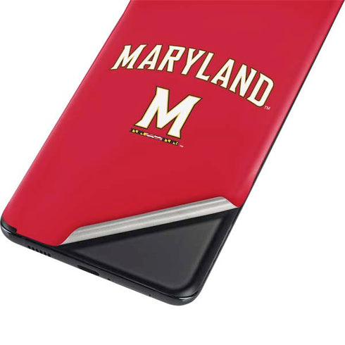 University of Maryland Collegiate Text Red Galaxy S21 5G Skin