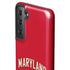 University of Maryland Collegiate Text Red Galaxy S21 FE Pro Case