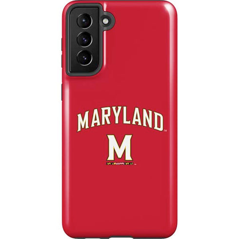 University of Maryland Collegiate Text Red Galaxy S21 Plus 5G Pro Case