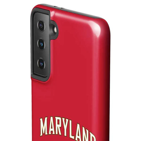 University of Maryland Collegiate Text Red Galaxy S21 Plus 5G Pro Case